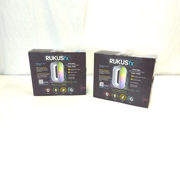 RUKUSfx Set of 2 Motion-Controlled Music Mixers Rocks Right Out The Box NIB - Picture 2 of 10